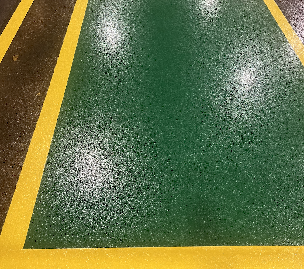 Clear EMP Epoxy with Safety Green Staging Area copy