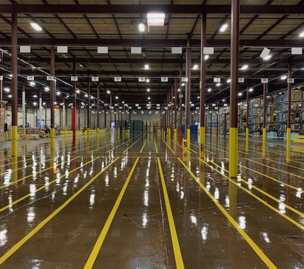 Clear EMP Epoxy with Safety Yellow Marking Lines