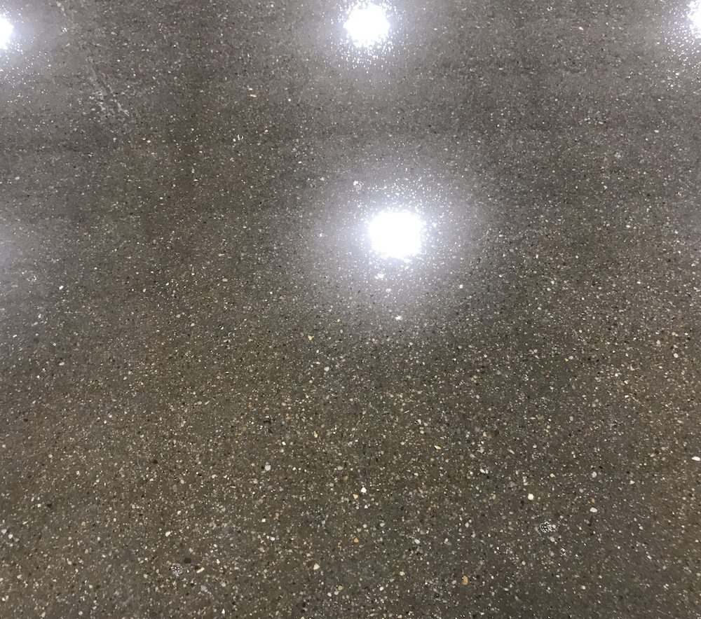 Diamond Grinding with Clear Epoxy Installation