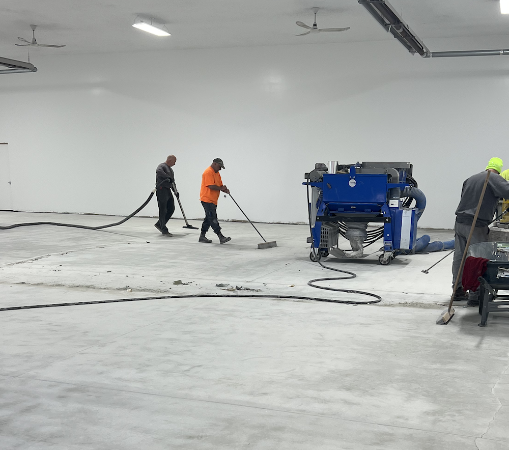 Diamond Grinding with Hepa Dust Collection