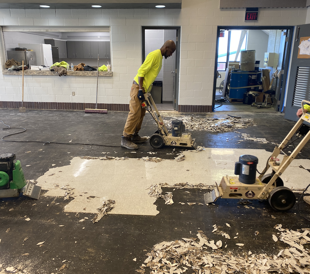 Tile Removal Process